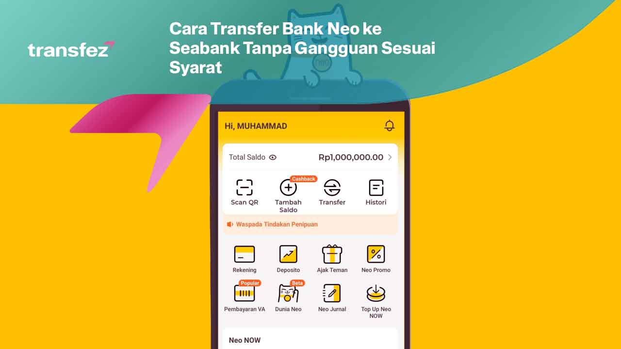 Cara Transfer Bank Neo ke Seabank Tanpa Gangguan Sesuai Syarat