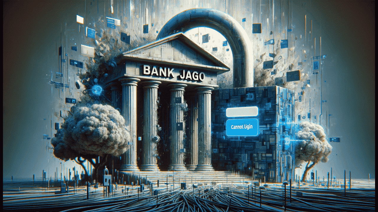 Bank jago tidak bisa login